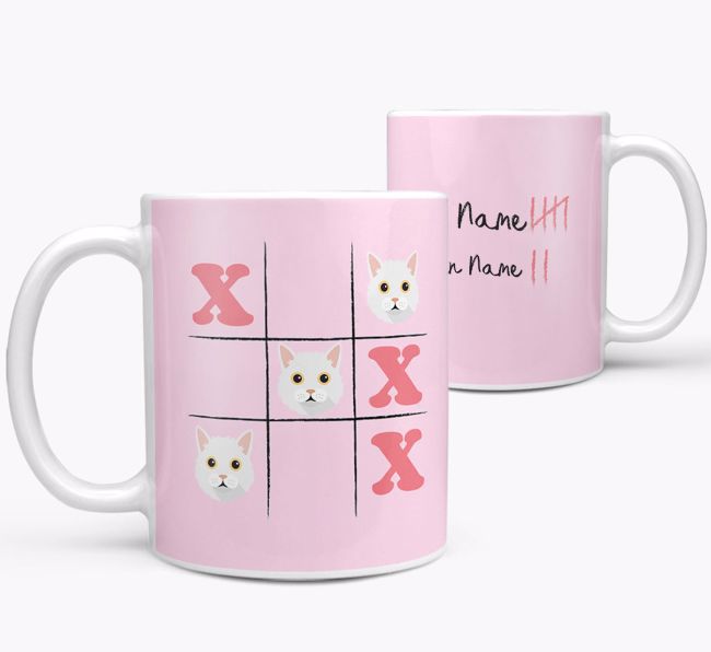 Noughts and Crosses: Personalized {breedCommonName} Mug